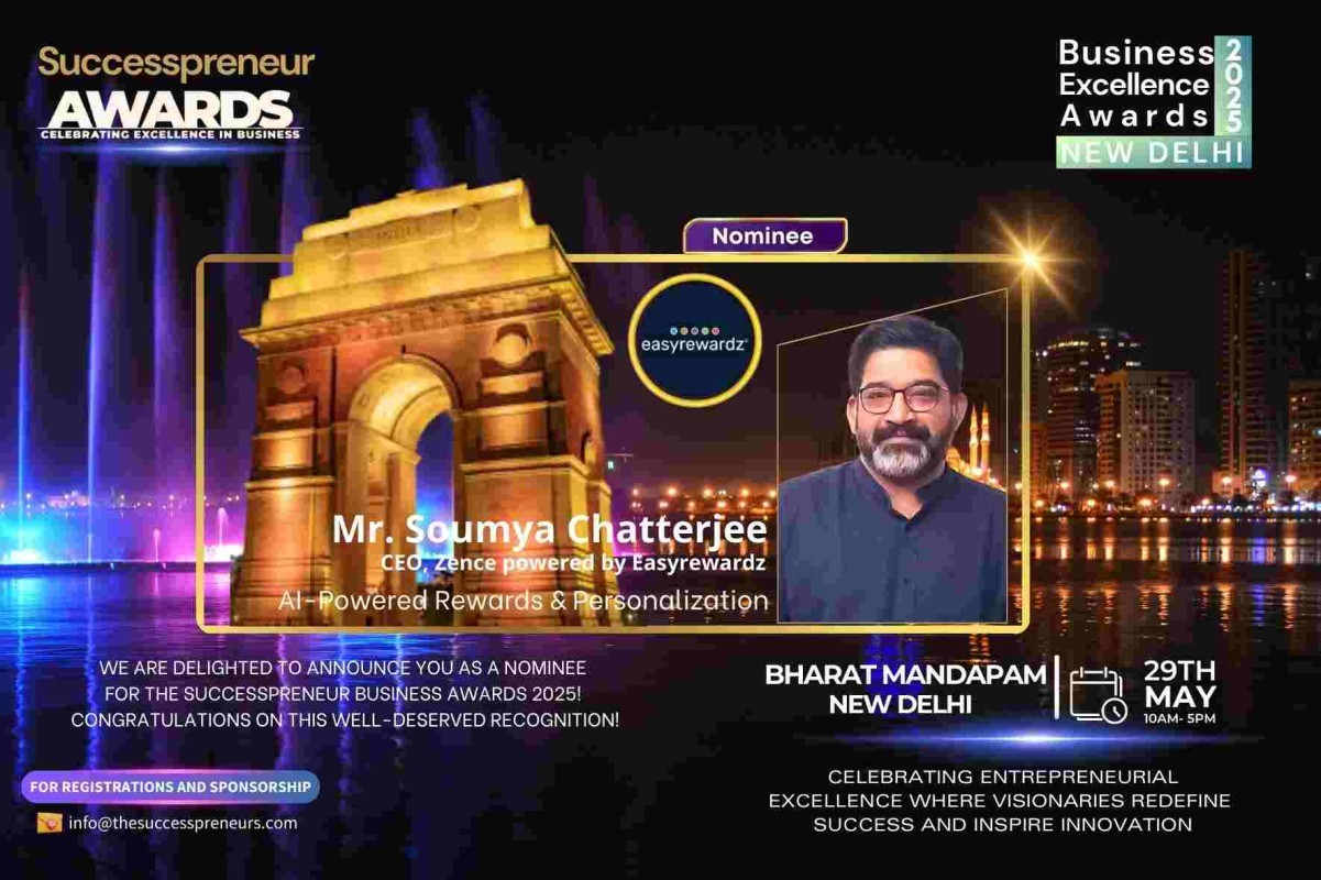 Mr. Soumya Chatterjee, CEO of Zence powered by Easyrewardz